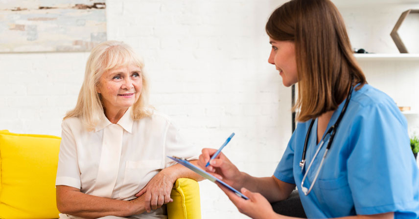 Adult gerontology nurse practitioner providing primary care services